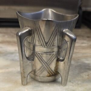 Art Deco Silver Metal Vase